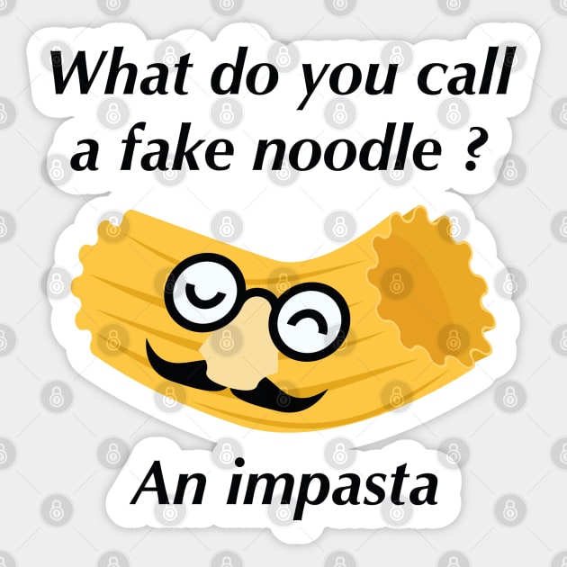 Impasta Sticker by LuckyFoxDesigns